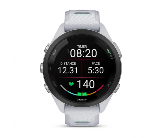 GARMIN Forerunner 265S Black Bezel with Whitestone Case and Whitestone/Neo Tropic Silicone Band