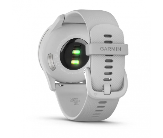 GARMIN Vívomove Trend - Silver Stainless Steel Bezel with Mist Gray Case and Silicone Band