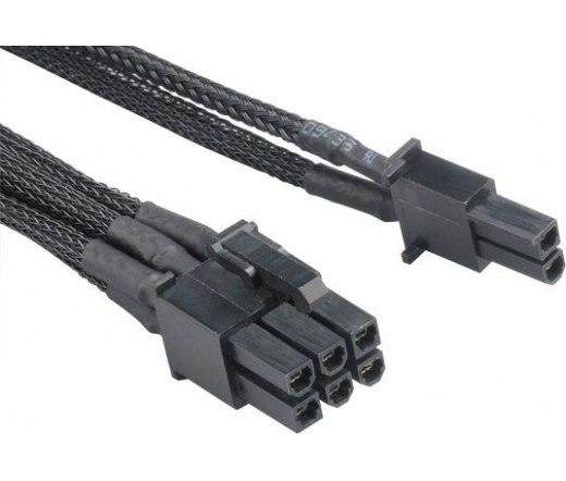 AKASA 8 pin Flexa anya-apa VGA tápkábel 40 cm