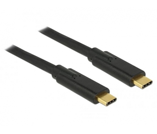 DELOCK kábel USB 3.0 Type-C male/male összekötő, 2m, 5A E-Marker