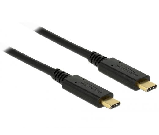 DELOCK kábel USB 3.0 Type-C male/male összekötő, 2m, 3A E-Marker