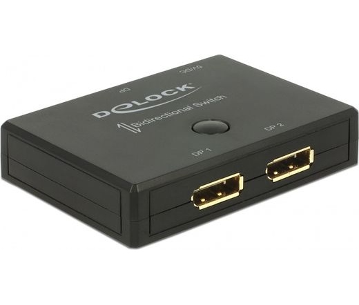 DELOCK Switch Displayport 2-1 kétirányú 4K 60Hz