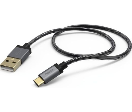 HAMA ADATKÁBEL TYPE C/USB A "ELITE - METAL" 1,5M