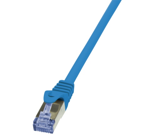 LOGILINK Cat6A S/FTP PrimeLine 500MHz 10G PIMF Patch 0,5m kék