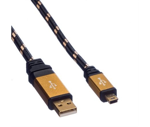 ROLINE Gold USB 2.0 A/Mini-B 3m