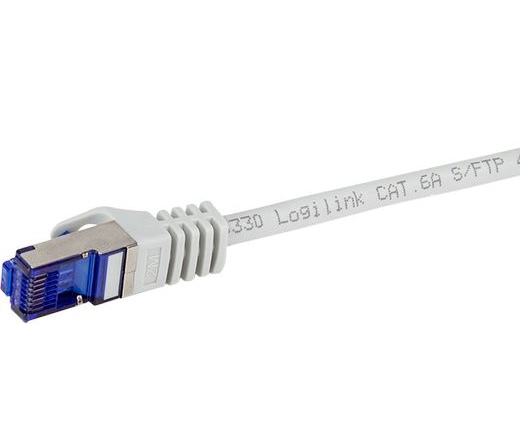 LOGILINK Cat6A S/FTP Ultraflex Patch 10m szürke