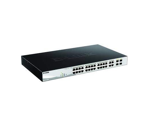 D-LINK DGS-1210-28P 24x10/100/1000BASE-T PoE + 4x100/1000Mbps combo