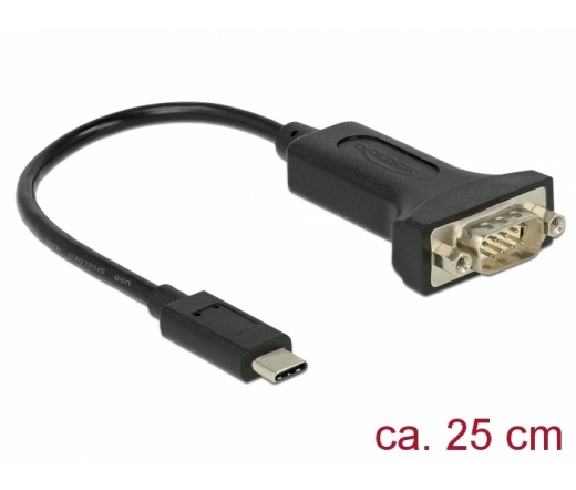 Delock Adapter, USB Type-C > 1 db soros DB9 RS-232