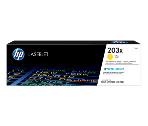 HP CF542X (203X) sárga nagykapacítású toner