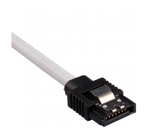 CORSAIR Premium Sleeved SATA 6Gbps 30cm Cable — White