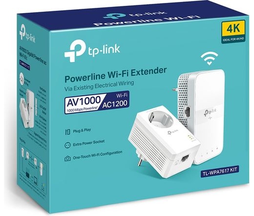 TP-LINK TL-WPA7517 AV1000 Gigabit Powerline ac Wi-Fi Kit