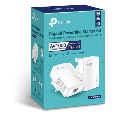 TP-LINK TL-PA717 AV1000 Gigabit Powerline Starter Kit