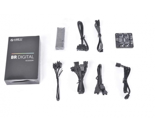 Lian Li BR120 Digital RGB PWM Lüfter 3er Pack + Controller, silb