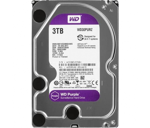 WD Purple 3,5" 256MB Cache 3TB