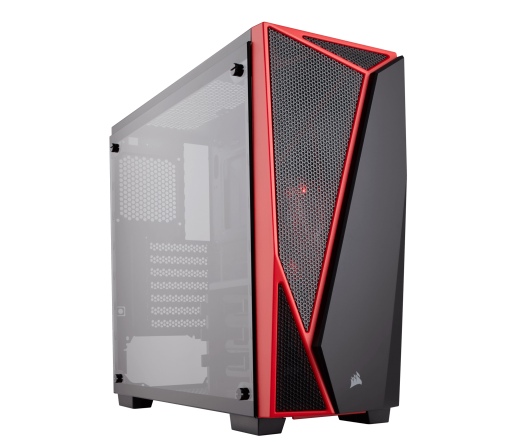 HÁZ CORSAIR Carbide SPEC-04 Tempered Glass Black/Red