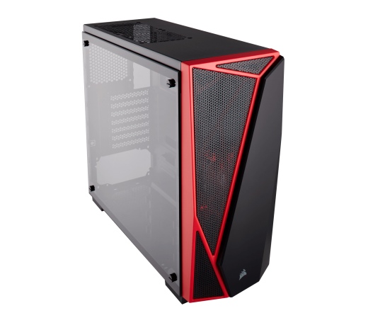 HÁZ CORSAIR Carbide SPEC-04 Tempered Glass Black/Red