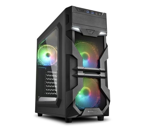 Sharkoon VG7-W RGB Window Black