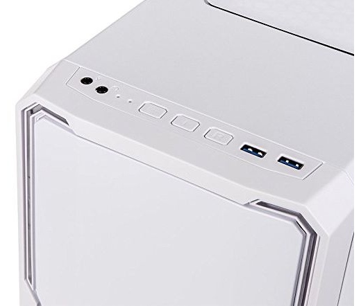 HÁZ BITFENIX Enso RGB Midi-Tower - Tempered Glass - White +2x Spectre