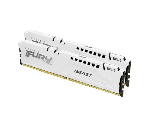 KINGSTON Fury Beast DDR5 5200MHz CL40 32GB Kit2 Intel XMP White