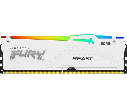 KINGSTON Fury Beast RGB DDR5 5600MHz CL36 64GB Kit2 AMD Expo White