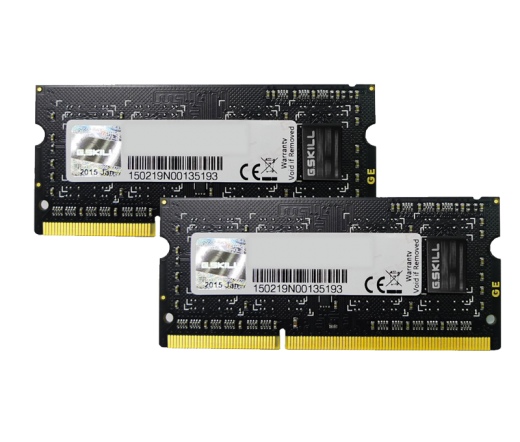 G.SKILL Standard DDR3 SO-DIMM 1333MHz CL9 16GB Kit2 (2x8GB) Black