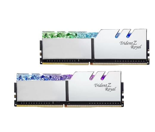 G.SKILL Trident Z Royal DDR4 3600MHz CL14 64GB Kit4 (4x16GB) Intel XMP Silver