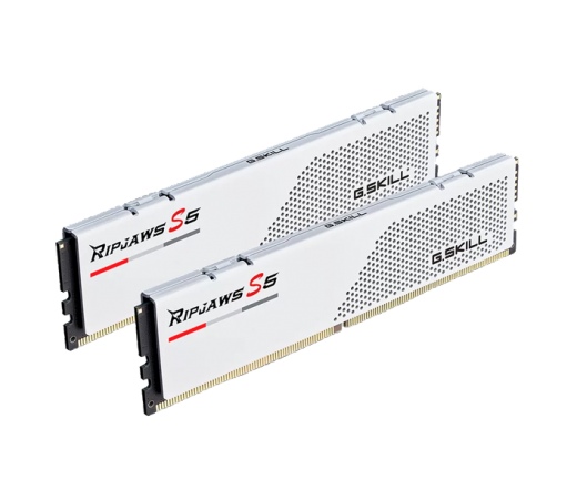 G.SKILL Ripjaws S5 DDR5 6000MHz CL30 64GB Kit2 (2x32GB) Intel XMP White