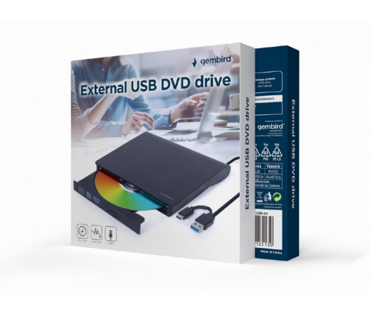 GEMBIRD External USB DVD drive, black