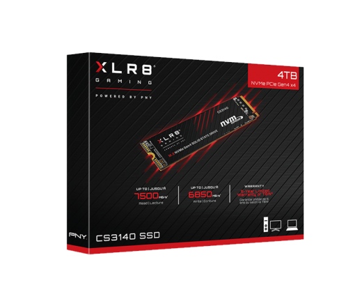 PNY XLR8 CS3140 M.2 NVMe PCIe Gen4 x4 SSD 4TB