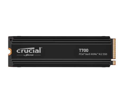 CRUCIAL T700 PCIe Gen5 NVMe M.2 SSD w/heatsink 2TB