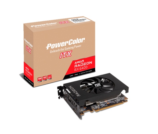 POWERCOLOR AMD Radeon RX 6400 ITX 4GB GDDR6