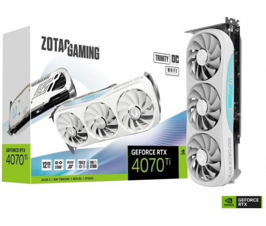 ZOTAC Gaming GeForce RTX 4070 Ti Trinity OC White Edition 12GB GDDR6X