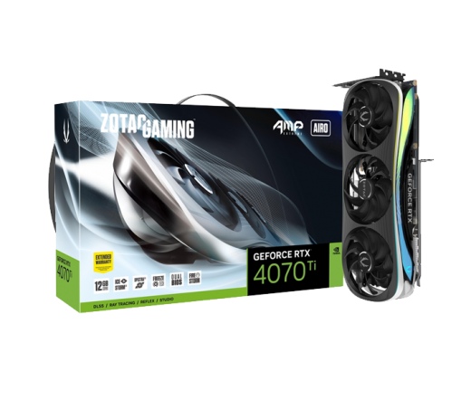 ZOTAC Gaming GeForce RTX 4070 Ti AMP Extreme AIRO 12GB GDDR6X