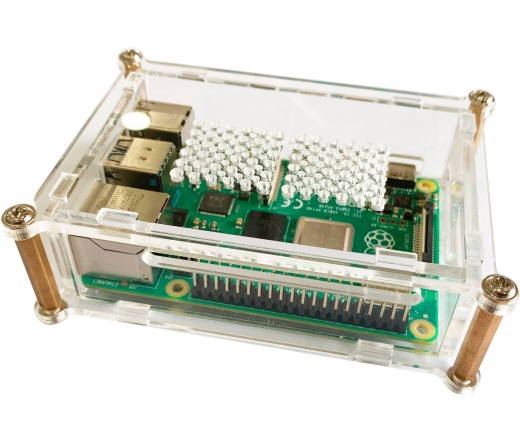 Raspberry Pi 4B ház, átlátszó