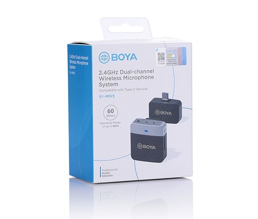 BOYA BY-M1V3 2.4GHz Univerzális vezetéknélküli szett (USB-C | 1+1)