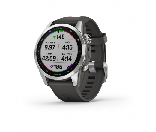 GARMIN Fenix 7S - Silver with Graphite Band