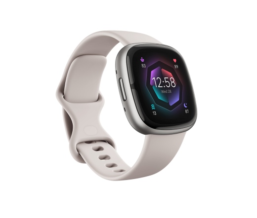 FITBIT Sense 2 - Lunar White / Platinum Aluminum