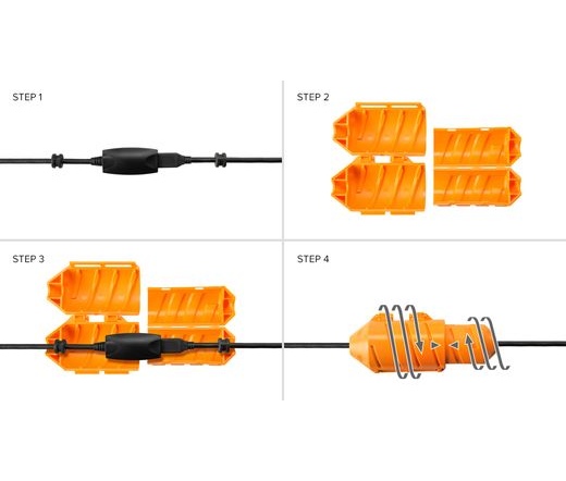 JerkStopper Extension Lock - Hi Visibiliy Orange