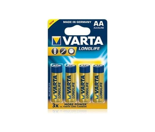 Varta Longlife 1.5V AA alkáli elem 4db