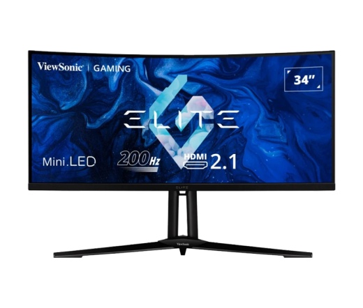 VIEWSONIC XG341C-2K 34" UWQHD 200Hz Curved Mini LED HDMI 2.1 Gaming Monitor