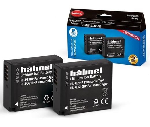 HAHNEL HL-PLG10HP TWIN PACK akkumulátor szett (Panasonic DMW-BLG10EHP 1000 mAh)