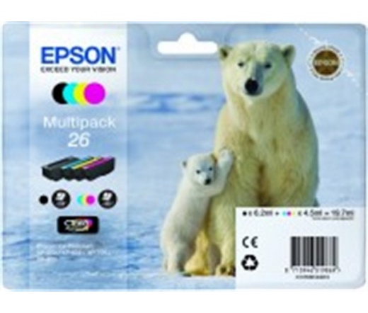 Patron Epson T2616 Mulitpack Claria (C,M,Y,B)