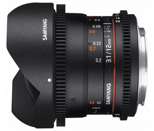 SAMYANG 12mm T3.1 VDSLR ED AS NCS Fish-eye (Nikon)