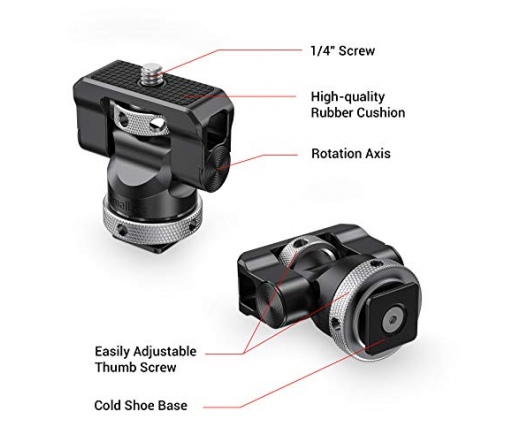 SMALLRIG Swivel and Tilt Monitor Mount with Cold Shoe