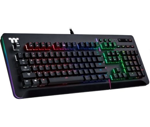 Thermaltake TT eSports Level 20 RGB Titanium Blue Switch Gaming Keyboard Black US