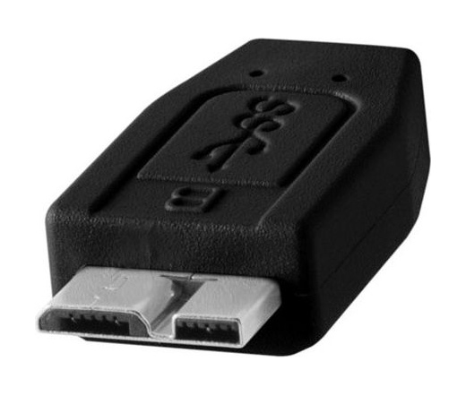 TetherPro USB 3.0 male to Micro-B, 1, BLK