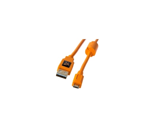 TETHER TOOLS TetherPro USB 2.0 A Male to Micro-B 5-pin 15  (4.6m) - Orange (Sony-comp)