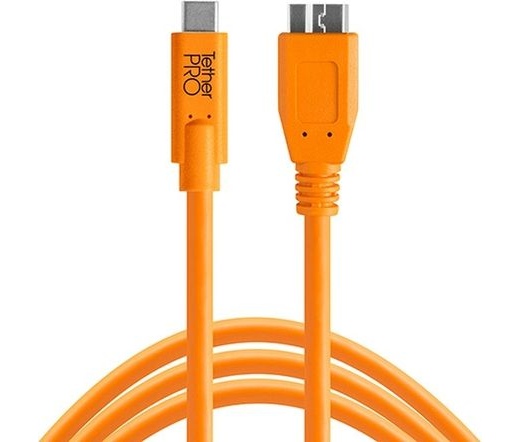 TetherPro USB-C to 3.0 Micro-B, (4.6m) ORG