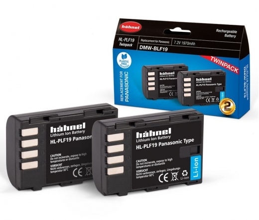 HAHNEL HL-PLF19 TWIN PACK akkumulátor szett (Panasonic DMW-BLF19 1970 mAh)