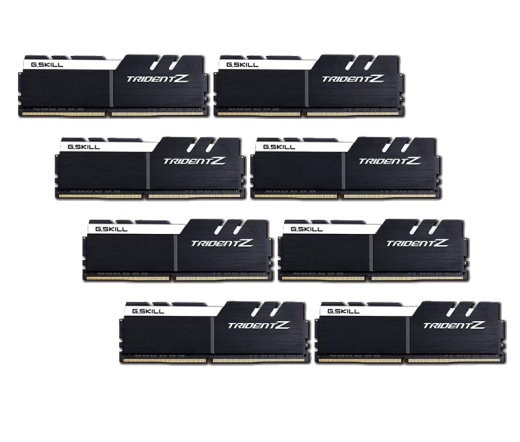 G.SKILL Trident Z DDR4 3200MHz CL16 128GB Kit8 (8x16GB) Intel XMP Black/White